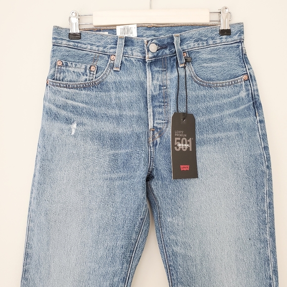 Levi's 501 High Rise Straight Jeans - Picture 6 of 7